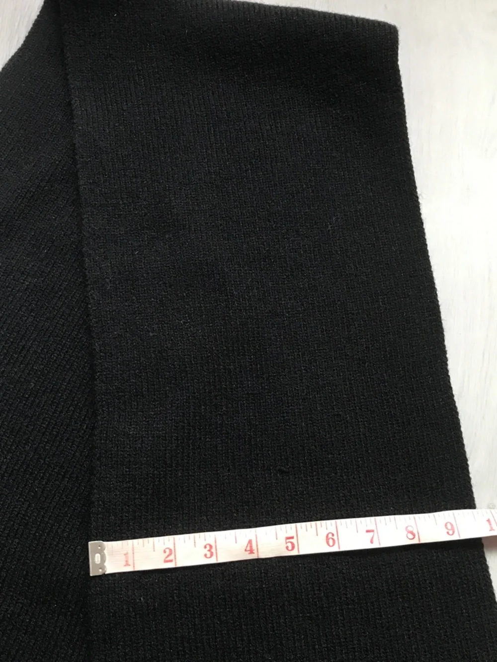 WOMENS BLACK WOOL SCARF RECTANGLE STONE 'DIOR' LOGO